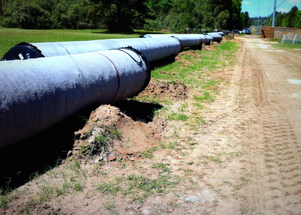 large water pipes